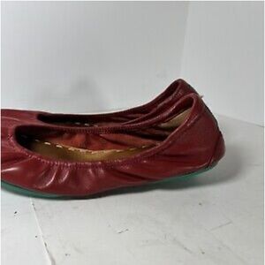 Tieks Size 11 - garnet red. Used. Please see photos.
